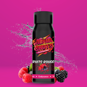 Shot aphrodisiaque aux fruits rouges pour booster naturellement la libido et l'énergie.